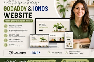 design and redesign a professional godaddy or ionos business website