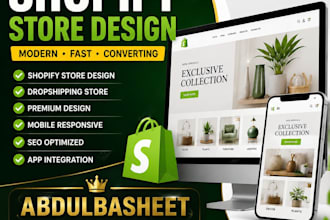 setup shopify store with premium design