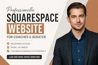 eine professionelle squarespace website für coaches und berater erstellen