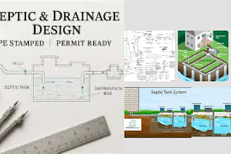 design septic system leach field for california permit