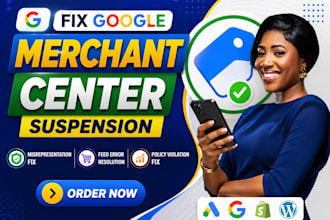 fix google merchant center suspension and misrepresentation