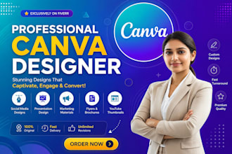 canva designer canva logo design social media post design
