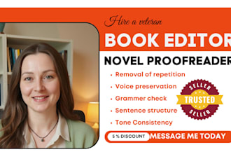 be your fantasy and romance novel copy editor and proofread for book consistency
