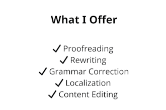 proofread and rewrite your english or greek text professionally