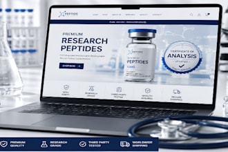 build fda compliant peptide website or research peptide website on woocommerce