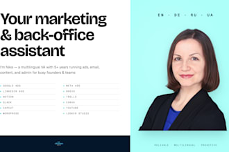 your virtual assistance for marketing and backoffice