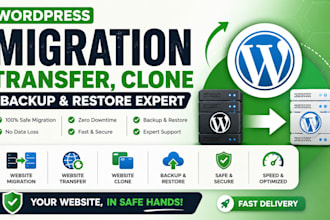 migrate transfer clone backup and restore wordpress website professionally