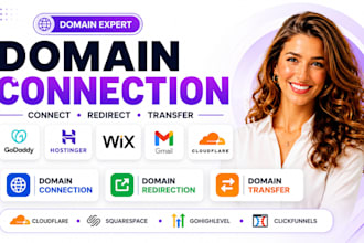 connect, redirect domain, or subdomain fix dns issues or transfer domain and dns