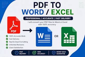 convert PDF to excel with accuracy