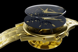 do luxury watch product visualization in maya