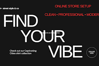 create a clean and simple online store
