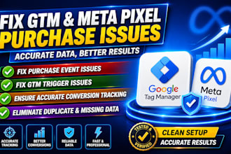 fix google tag manager meta pixel purchase event and gtm purchase trigger
