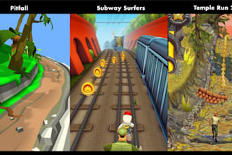 do endless runner and racing game like subway surf in unity