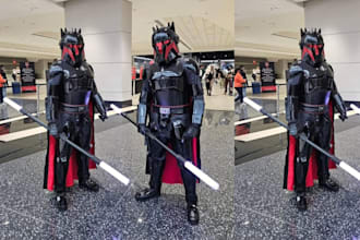 do 3d anime cosplay creation cosplay wearable amor model anime cosplay props