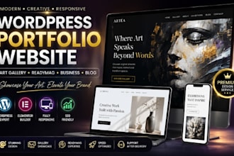 build wordpress artist portfolio gallery readymag creative showcase website app