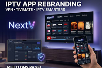 iptv app rebranding with vpn tivimate iptv smarters with multi dns panel nextv