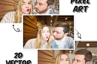 convert your image into 2d vector or 2d pixel art