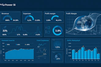 create professional power bi dashboards and reports