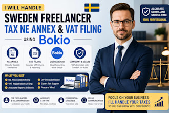 handle sweden freelancer tax ne annex and vat filing using bokio