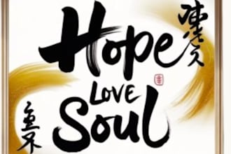 turn name, word to japanese, chinese or korean calligraphy signature or wall art