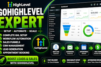 gohighlevel expert go highlevel ghl setup gohighlevel workflow automation expert