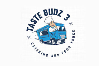 design powerful catering and food truck event logo