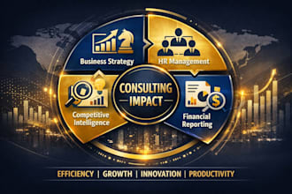 create strategic business, finance plans and HR frameworks