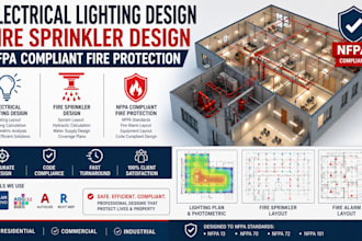electrical lighting design fire sprinkler nffa compliant fire protection
