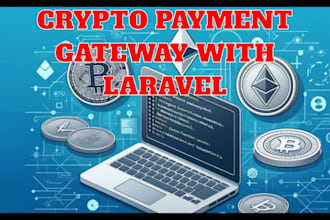 setup and integrate a secure crypto payment gateway 2d payment fiat to crypto