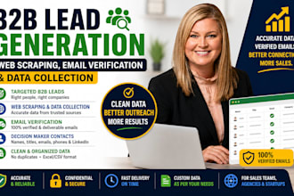 do b2b lead generation web scraping email verification and data collection