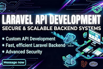 be your expert laravel developer for API and backend development