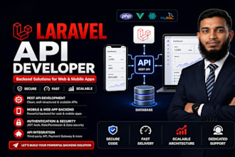 develop secure laravel API and backend system