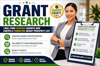 find verified grants and create a targeted grant prospect list