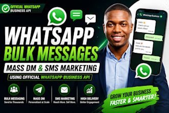 whatsapp bulk messages, SMS marketing using official whatsapp business api