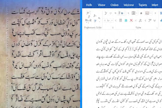 do fast urdu data entry from image to ms word