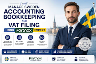 manage sweden accounting bookkeeping and vat filing using fortnox expert