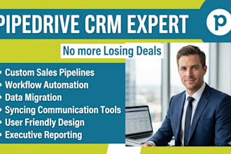provide expert pipedrive CRM setup and custom sales pipeline design
