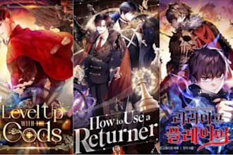 draw anime manga comic book illustration manhwa webtoon cover art manga artist