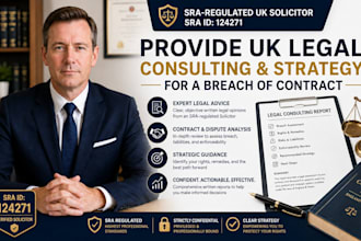 provide expert UK solicitor legal advice for a breach of contract