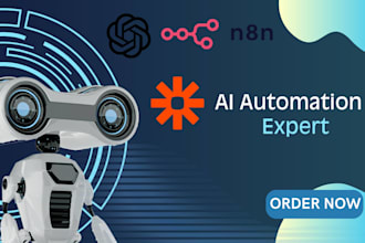 set up ai automation, chatbot, and zapier workflows for your business