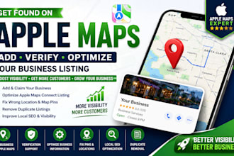 create verified apple map location listing apple business connect for local seo