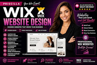 create wix website, wix webiste redesign, wix landing page design, wix expert
