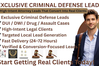 generate hot attorney leads law firm leads generation criminal defense leads