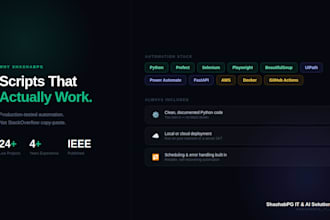 build a python automation script or workflow automation system