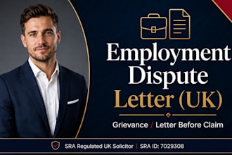 draft a UK employment dispute or grievance letter as a qualified solicitor
