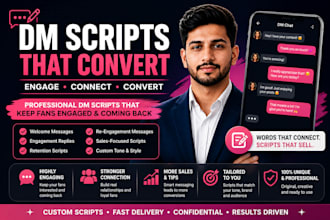 create engaging dm scripts for fan and creator engagement