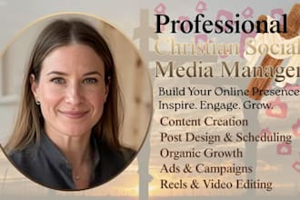 be christian social media manager content strategist for churches ministries