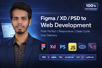 clone or redesign figma,xd,PSD to js,PHP,laravel code