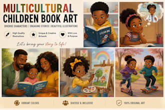 illustrate multicultural children book art and diverse storybook illustrations