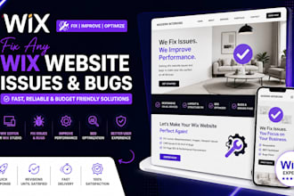fix wix website bugs or layout, responsive, seo cms issues or wix studio issue